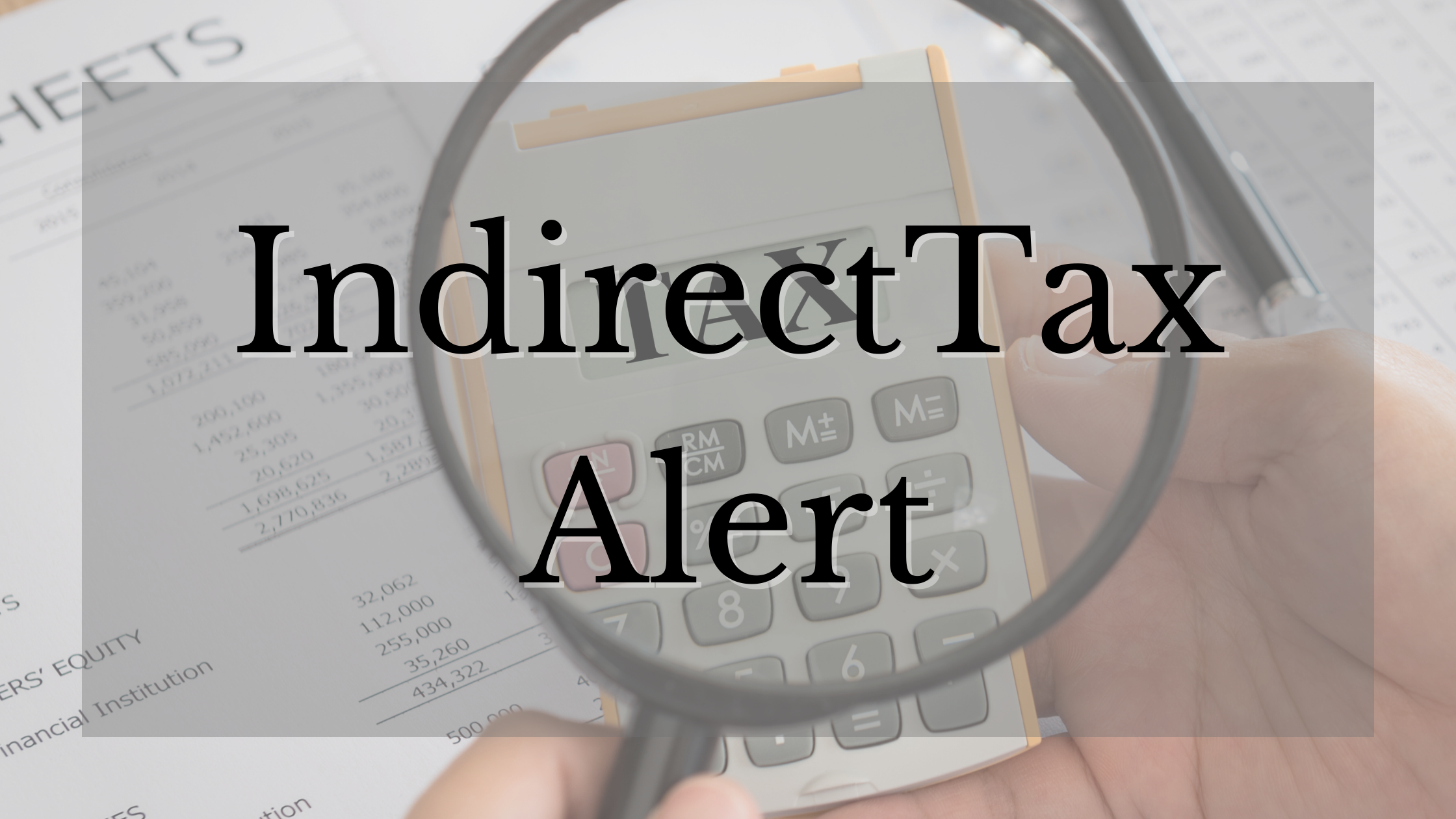 Indirect Tax