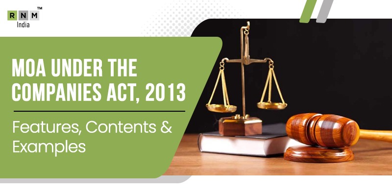 Memorandum of association under companies act 2013